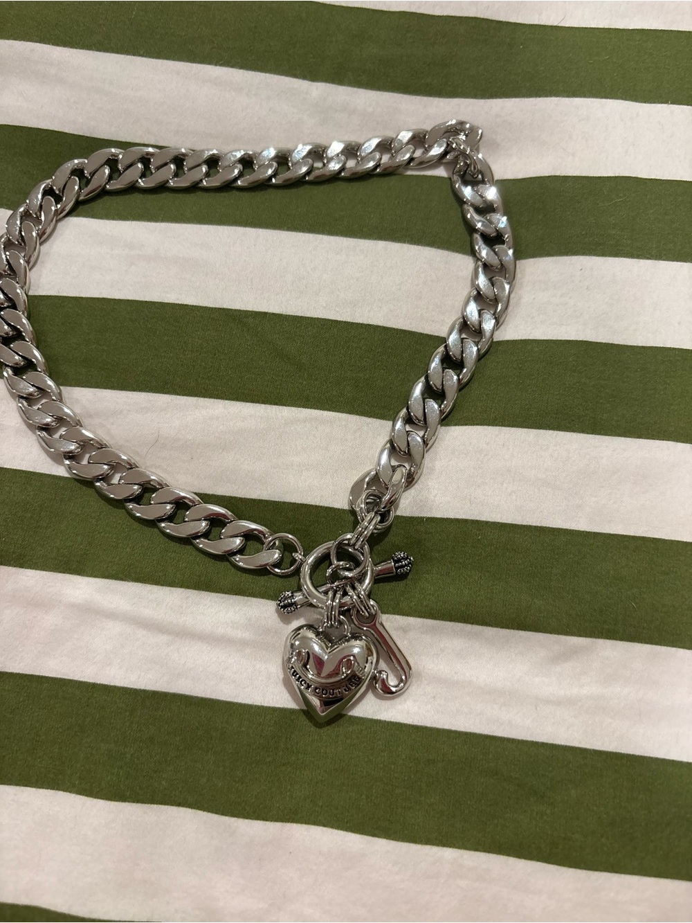 Juicy couture pave necklace